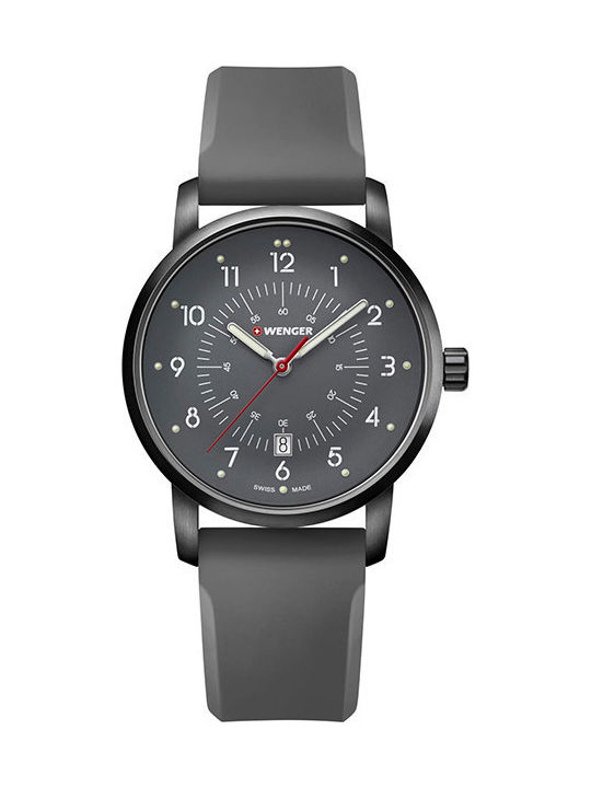 Wenger Avenue Herrenuhr 42mm Batterie mit Gray ...