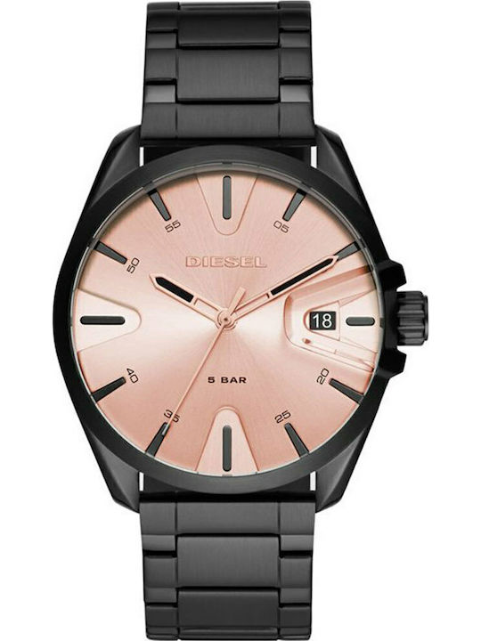 Diesel Ceas Barbati 44mm Baterie cu Brățară din Metal Neagră