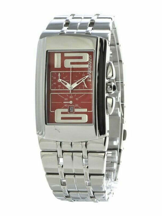 Chronotech Men's Watch 28mm Battery with Silver Metal Bracelet