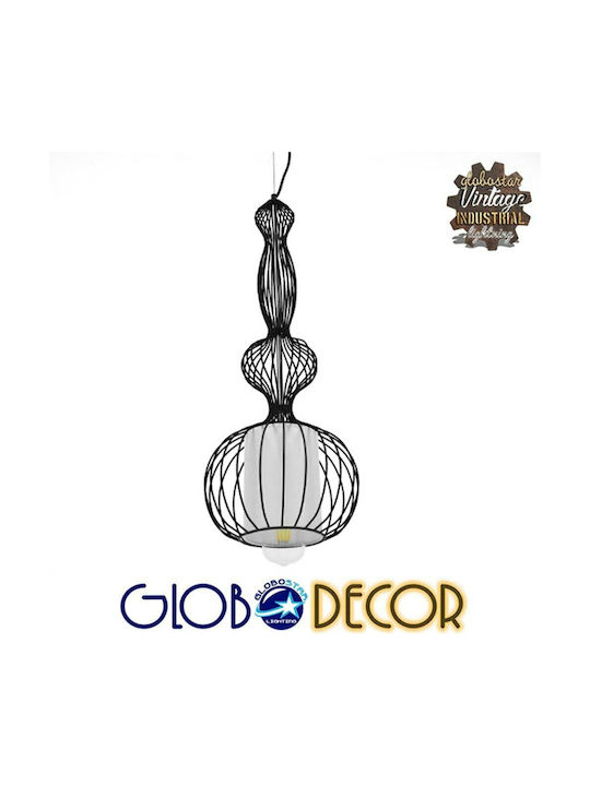 GloboStar Nelly Pendant Lamp E27 Black