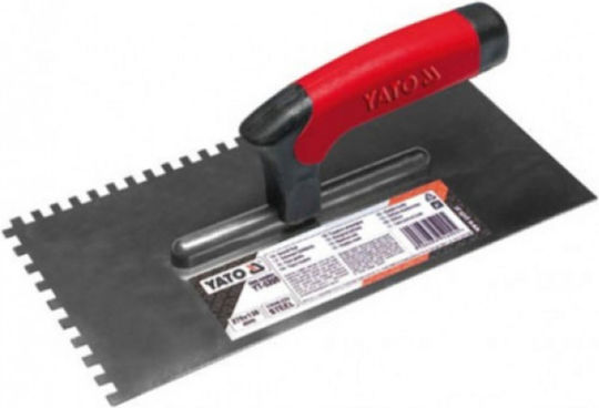 Yato Σπάτουλα Πλακιδίων Inox Οδοντωτή 260x130mm με Πλαστική Λαβή με Δόντι 10x10mm YT-5204