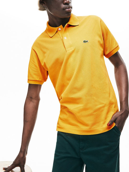 Lacoste Ανδρική Μπλούζα Polo Κοντομάνικη Κίτρινη