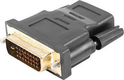 Lanberg AD-0010-BK DVI-D Мъжки към HDMI Женски