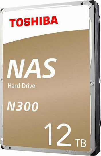 Toshiba N300 NAS 12TB HDD Hard Drive 3.5" SATA III 7200rpm with 256MB Cache HDWG21CUZSVA