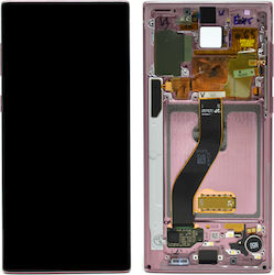 Samsung Mobile Phone Screen Replacement with Frame andTouch Mechanism for Galaxy Note 10 (Pink)