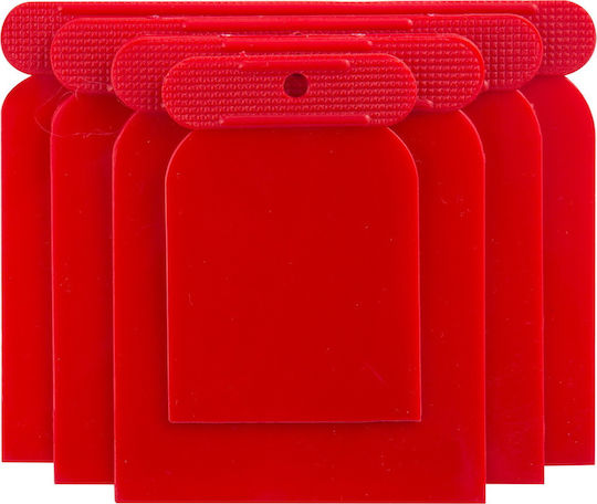 Beorol JSPVC Spatula Plastic 120mm with Plastic Handle Set of 4pcs JSPVC