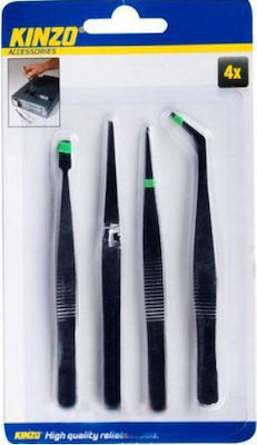 Kinzo 79340 Tweezers for Phone Repair 4pcs