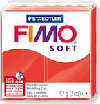 Staedtler Fimo Soft Polymerer Ton Red 57gr 8020-24