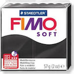 Staedtler Fimo Soft Black Πολυμερικός Πηλός 57gr