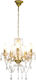 vidaXL Chandelier Candlestick 5xE14 Gold 281602