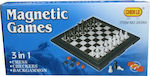 Zanna Toys 2838A Μαγνητικό Σκάκι / Τάβλι / Ντάμα με Πούλια & Πιόνια 16x18cm