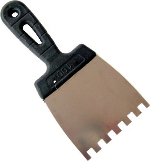 Maan Mâner 8x8mm Spatulă pentru gresie Metal Danturată 100mm cu Mâner de Plastic 11023