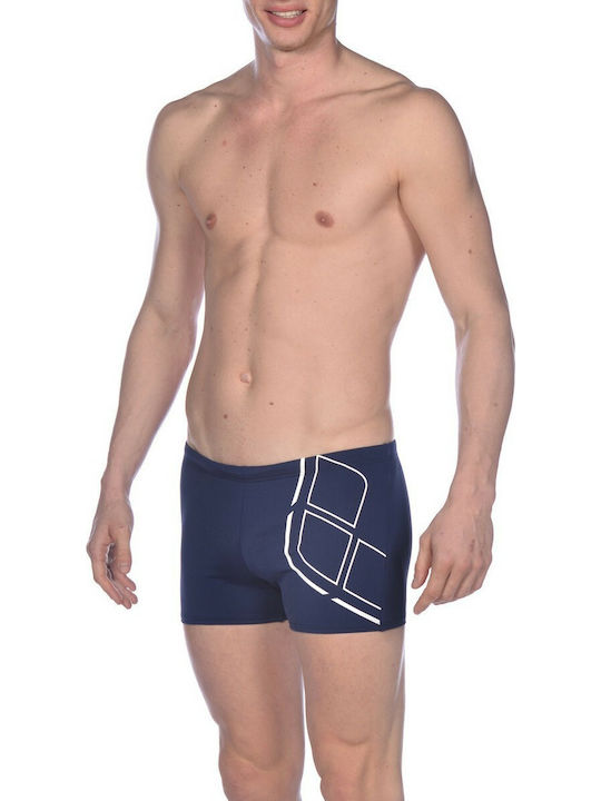 Arena Essentials Men's Swimwear Shorts Navy Blue with Patterns