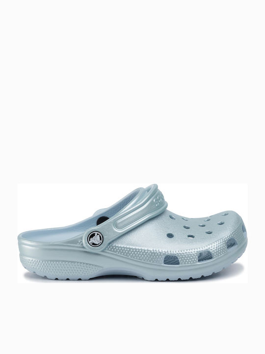 Metallic mineral cheap blue crocs