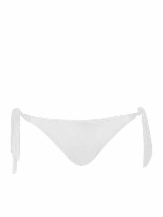 Bluepoint Bikini Slip mit Schnürchen Weiß