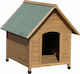 Kerbl Hundehaus Hölzernes Außenbereich Braun 73x85x80cm