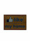 Etoile Entrance Mat made of Coir with Anti-slip Backing Like Brown-Blue 40x60cm