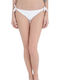 Dasia Meilove Bikini Slip mit Schnürchen Weiß