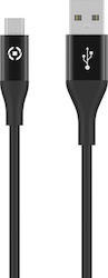 Celly USBMICROCOLORBK Regular USB 2.0 σε micro USB 1.5m Μαύρο