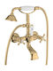 Bugnatese Bronze Mixing Bathtub Shower Faucet Complete Set Bronze