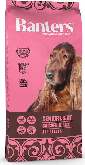 Banters Senior Light 15kg Dry Food for Senior Dogs with Chicken and Rice