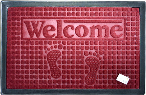 TnS Entrance Mat Carpet with Anti-slip Backing Coffee 40x60cm