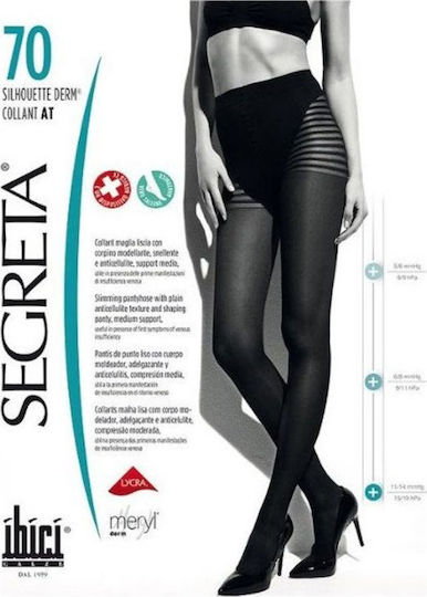 Ibici Segreta Silhouette 00029 Ciorapi cu colanți Compresie Gradată Negru