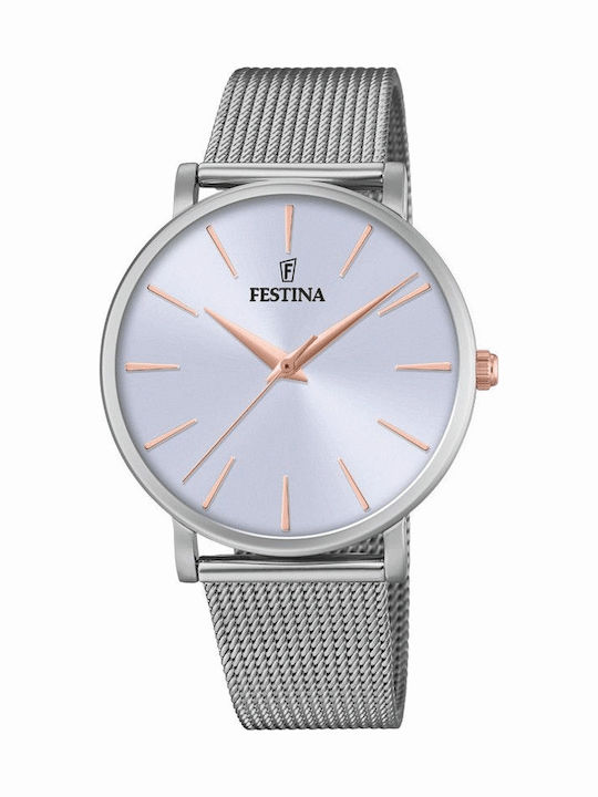 Festina Boyfriend Кварцов Часовник с Метална Верижка