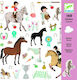 Djeco Stickers Αλογάκια for Children 4++ Years 160pcs