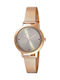 Oxette Madison Watch with Pink Gold Metal Bracelet