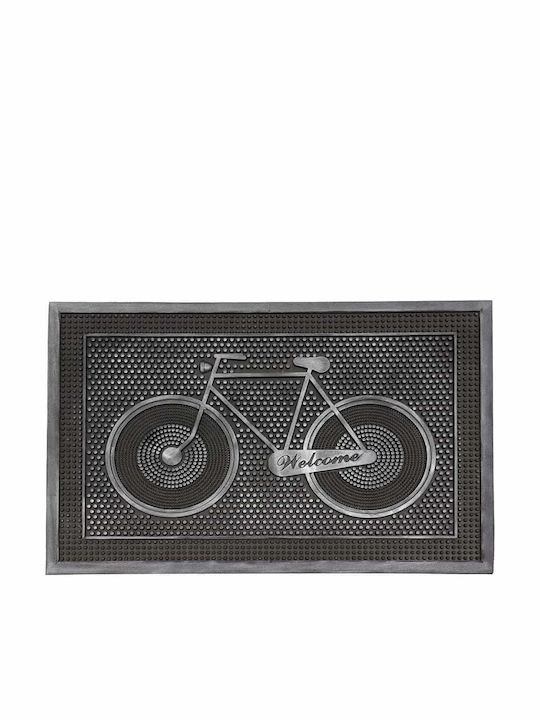 JVL Entrance Mat made of Rubber Minimal Gray 40x60cm