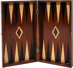 Backgammon Wooden with Checkers 48x48cm