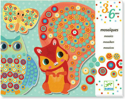 Djeco Mosaic Κατασκευάζω Ζωάκια for Children 3++ Years