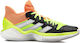 Harden Stepback Niedrig Basketballschuhe Core Black / Signal Coral / Dash Grey