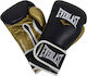 Everlast Powerlock Hook Loop Training Mănuși de Box din Piele Sintetică pentru Competiție Bej