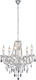 Trio Lighting Luster Candelabru 5xE14 cu lumânări Transparent R1107-00