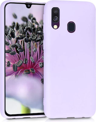 KWmobile Umschlag Rückseite Silikon Lila (Galaxy A40) 48547.108