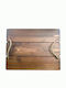 Korres Craft Cottage Wooden Rectangular Serving Tray with Handles Almond 37x27x3cm 236-106-03 1pcs