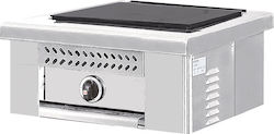 North Tabletop Commercial Electric Burner with 1 Hearths 3kW 43x49.5x29cm