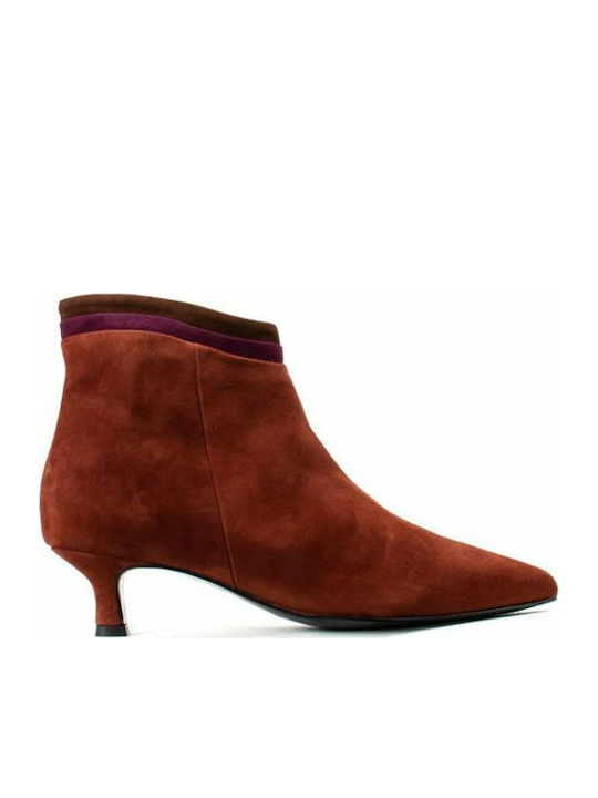 Paola Ferri 7090 Suede Women's Ankle Boots Henn...