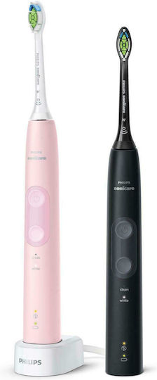 Philips Sonicare ProtectiveClean 4500 Periuță de dinți electrică cu Senzor de Presiune Ροζ/Μαύρο
