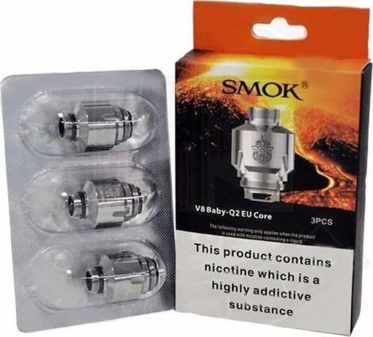 Smok TFV8 Baby Q2 Widerstand für Elektronische Zigaretten 0.4ohm (Dampfmethode) 3Stück