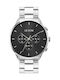 Le Dom Principal Men's Watch 44mm Chronograph Battery with Silver Metal Bracelet