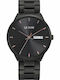 Le Dom Maxim Men's Watch 42mm Chronograph Battery with Black Metal Bracelet