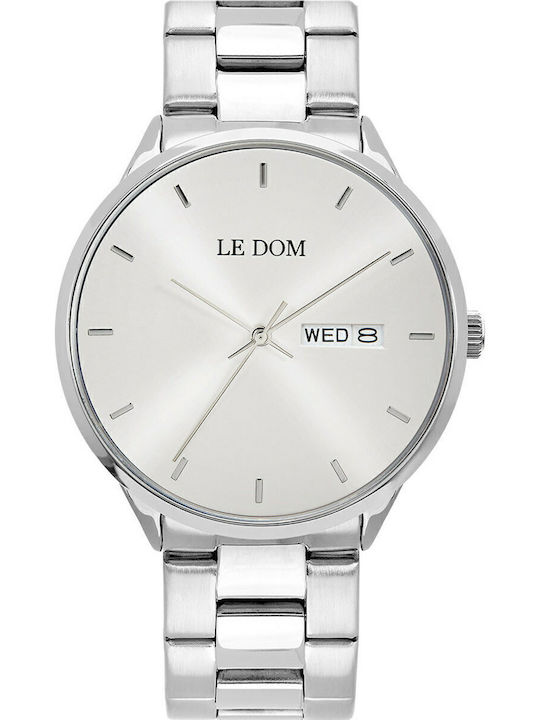 Le Dom Maxim Ανδρικό Ρολόι 42mm Μπαταρίας με Ασ...
