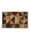 Chios Hellas Pyramis Kitchen Mat Runner with Anti-slip Underlay No 63 Brown Beige 60x190εκ.