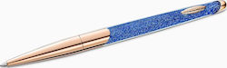 Swarovski Crystalline Nova Pen Ballpoint with Black Ink Blue Rose-Gold