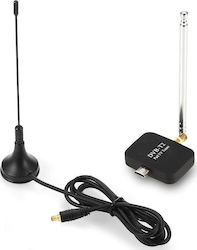 34.906.0189 Tuner TV pentru Smartphone/Tabletă cu Receptor Terestru DVB-T2 și conexiune micro USB