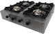 Vrettos Kallisti 4 ECOΜ Natural Gas Cooktop Quadruple 30kW 80x70x19cm
