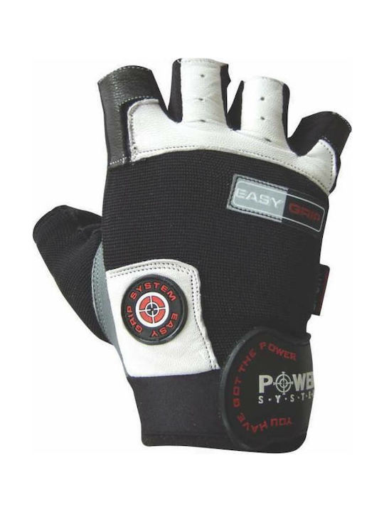 Power System Easy Grip PS-2670 Ανδρικά Αθλητικά Γάντια Γυμναστηρίου Μαύρα/Λευκά